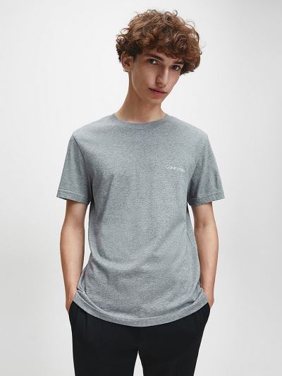 Calvin Klein Ruhák HU105734 | Calvin Klein Logo Férfi Póló Szürke
